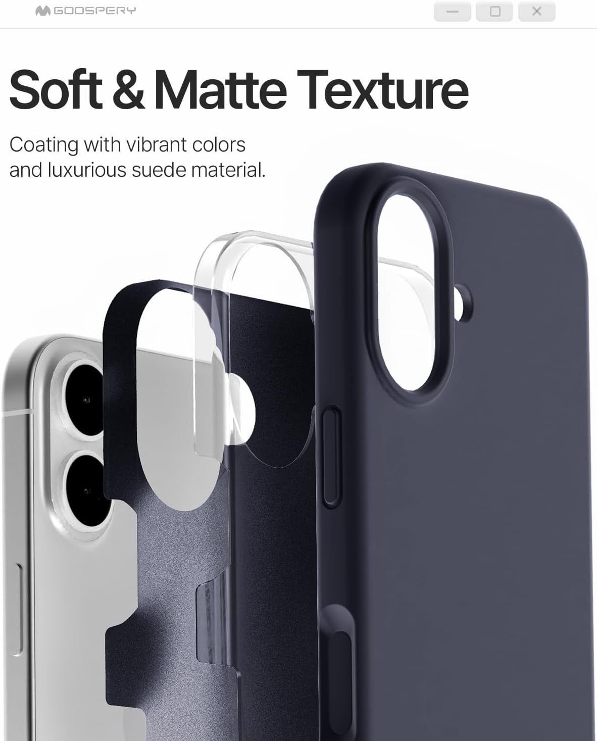 Dėklas Mercury Pure Magsafe Silicon Case Apple iPhone 17 tamsiai mėlynas