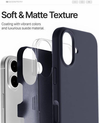 Dėklas Mercury Pure Magsafe Silicon Case Apple iPhone 17 tamsiai mėlynas