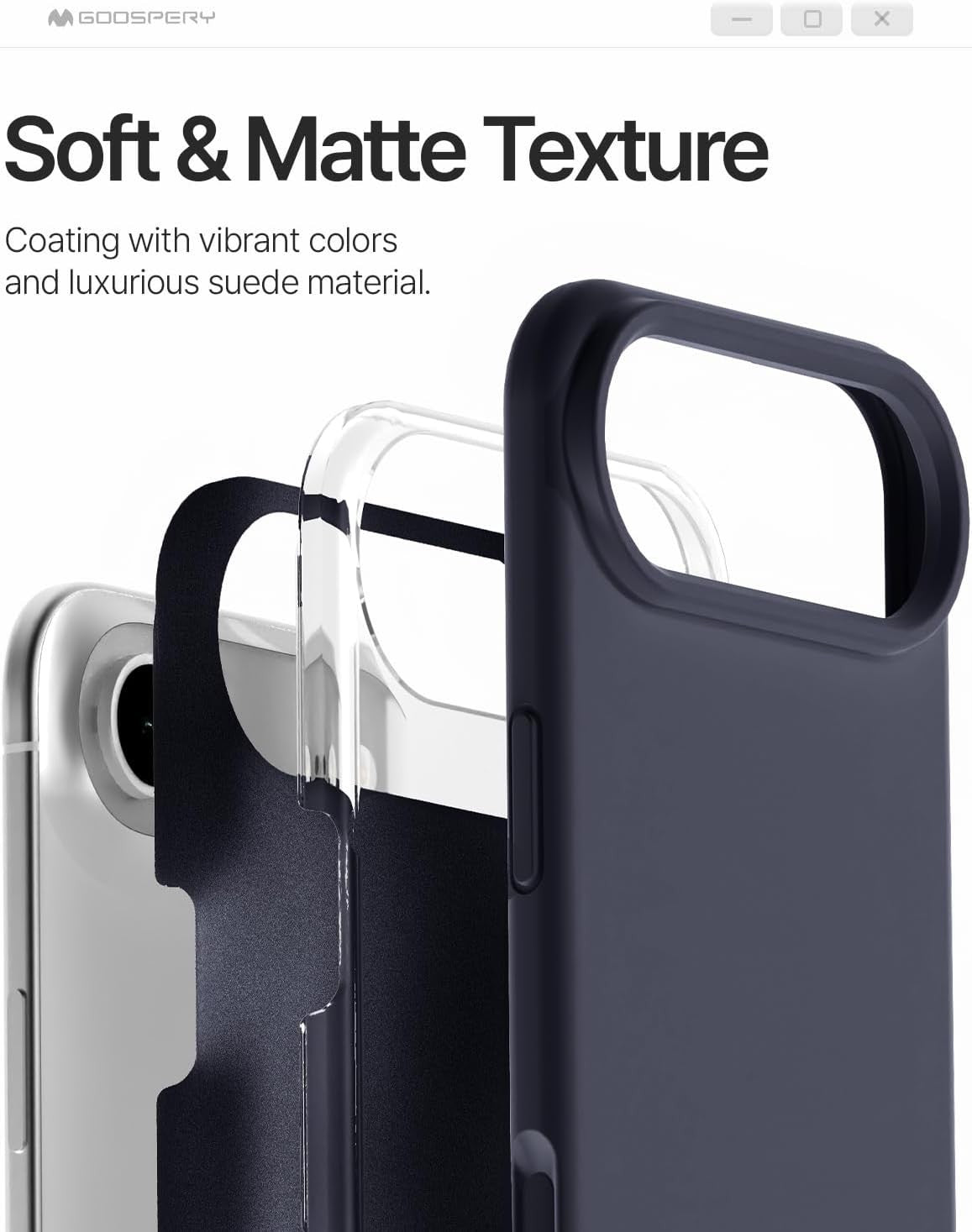 Dėklas Mercury Pure Magsafe Silicon Case Apple iPhone Air tamsiai mėlynas