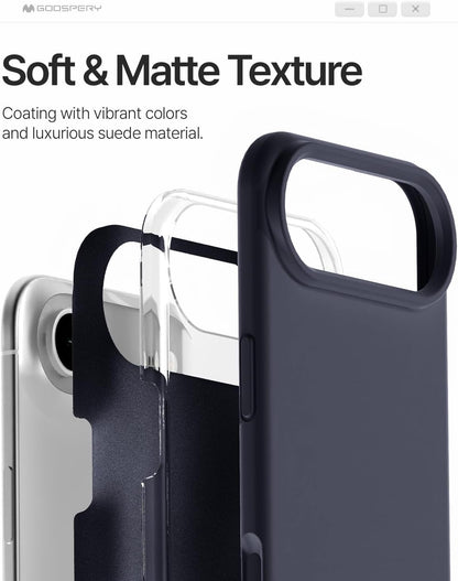 Dėklas Mercury Pure Magsafe Silicon Case Apple iPhone Air tamsiai mėlynas
