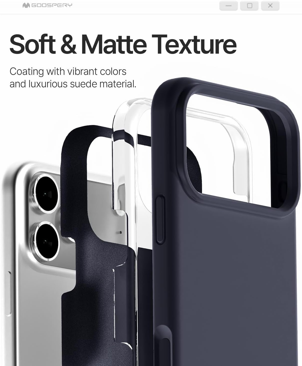 Dėklas Mercury Pure Magsafe Silicon Case Apple iPhone 17 Pro tamsiai mėlynas