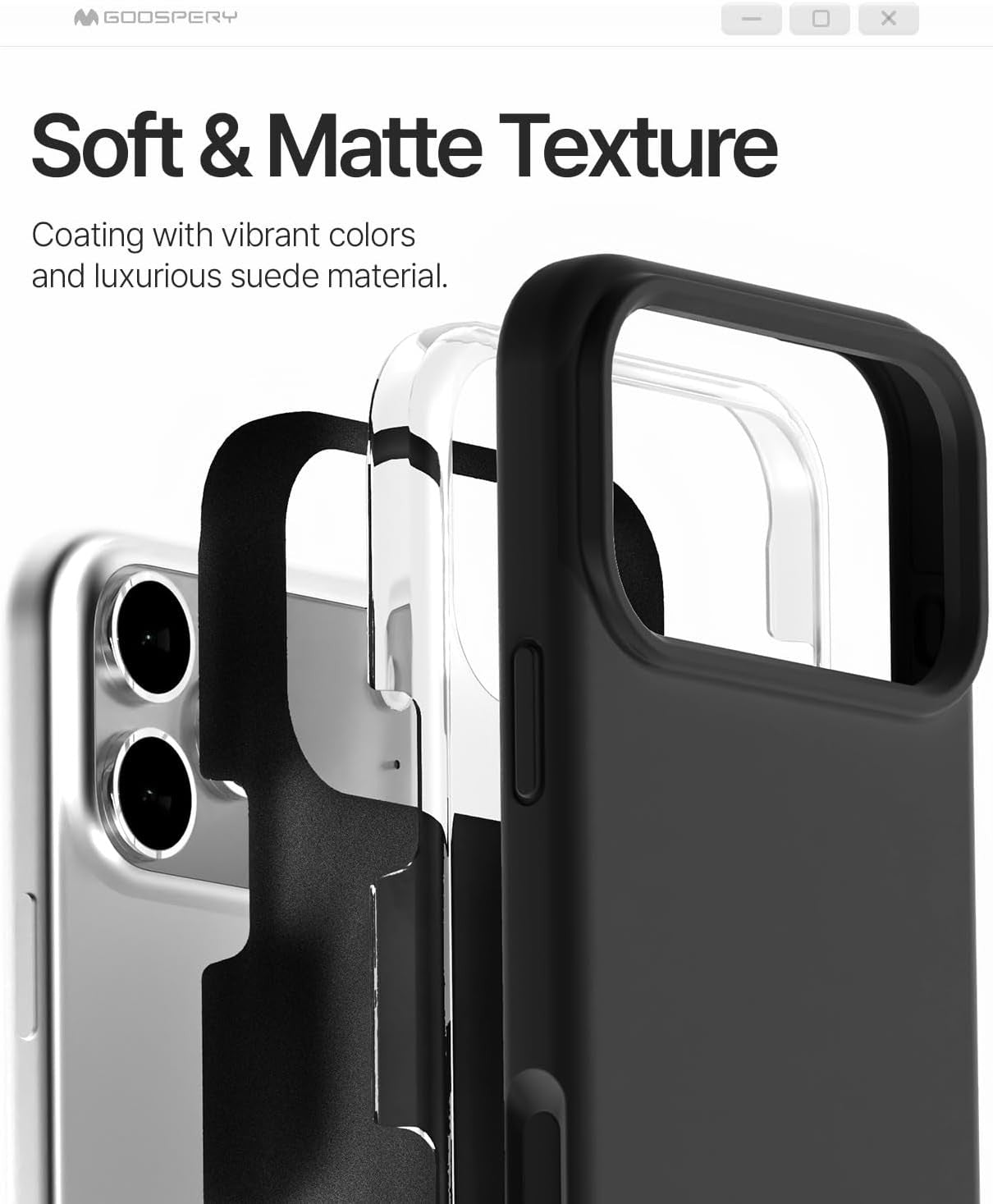 Dėklas Mercury Pure Magsafe Silicon Case Apple iPhone 17 Pro Max juodas
