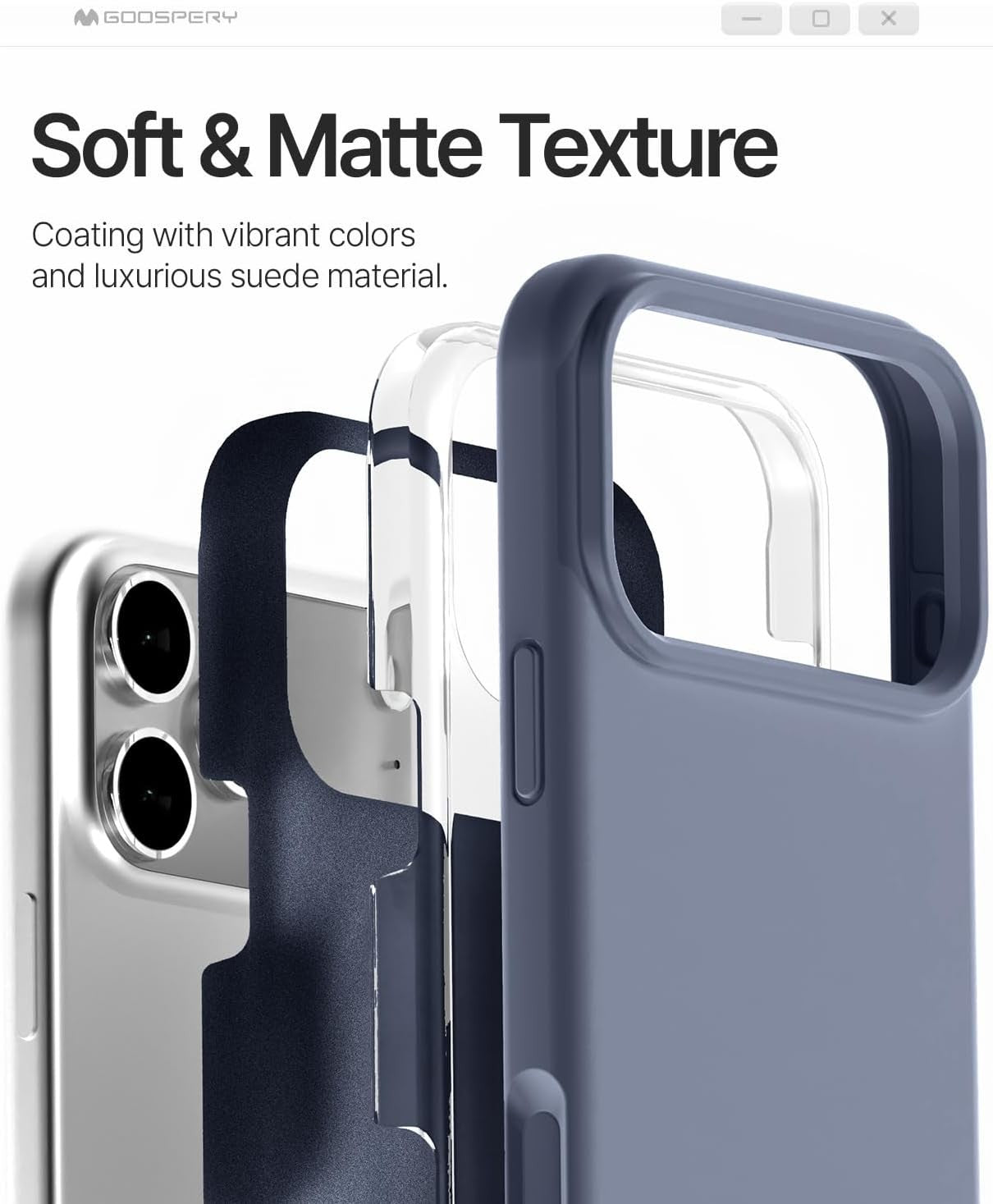 Dėklas Mercury Pure Magsafe Silicon Case Apple iPhone 17 Pro Max levandos pilka