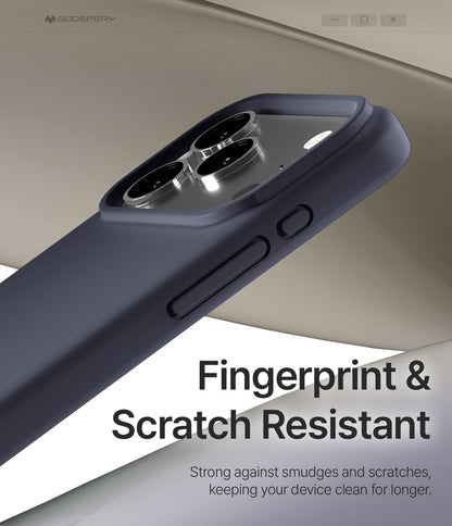 Dėklas Mercury Pure Magsafe Silicon Case Apple iPhone 17 Pro Max tamsiai mėlynas