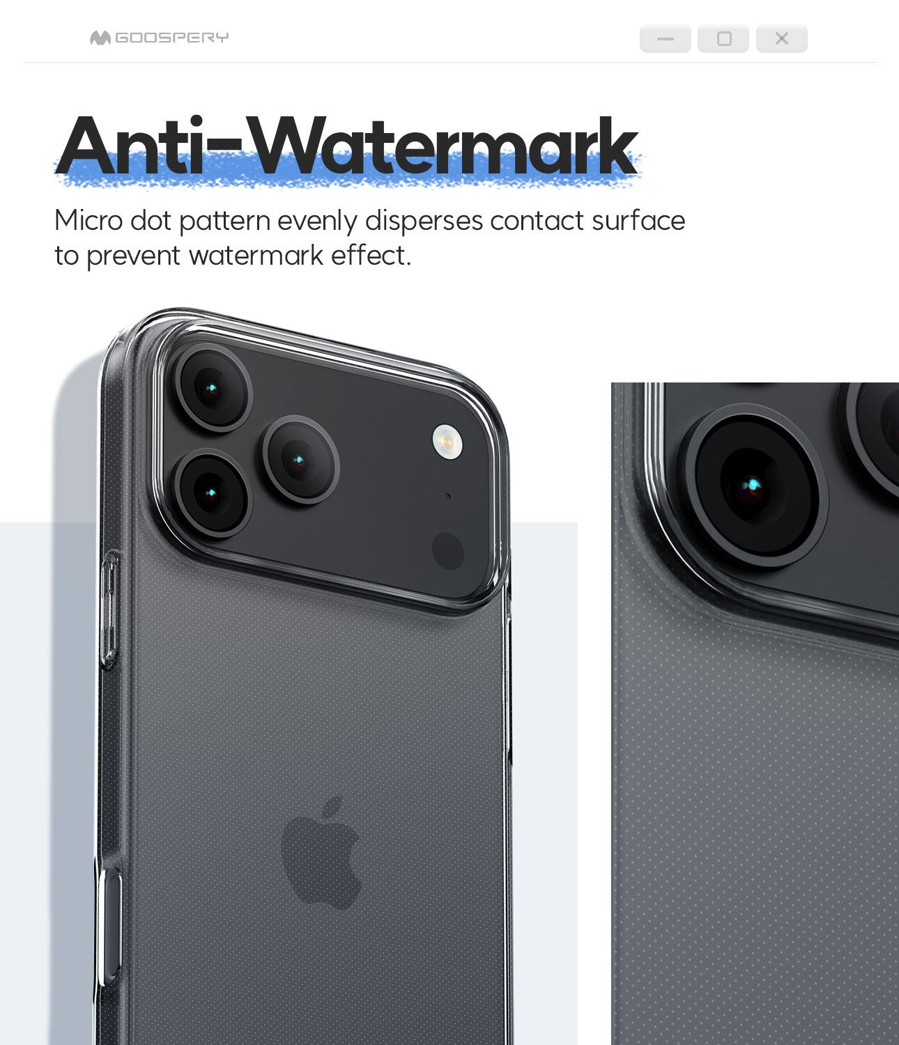 Dėklas Mercury Jelly Clear Apple iPhone 17 Pro Max skaidrus