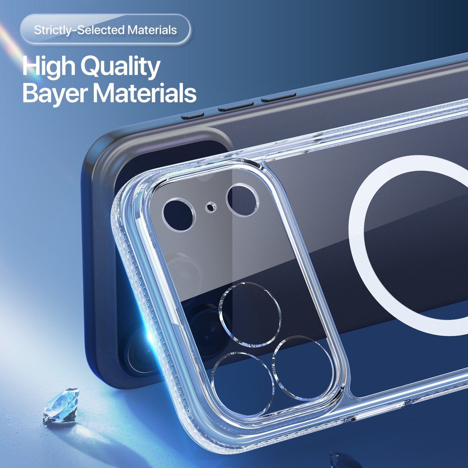 Dėklas Dux Ducis Clin Magsafe Apple iPhone 17 Pro skaidrus