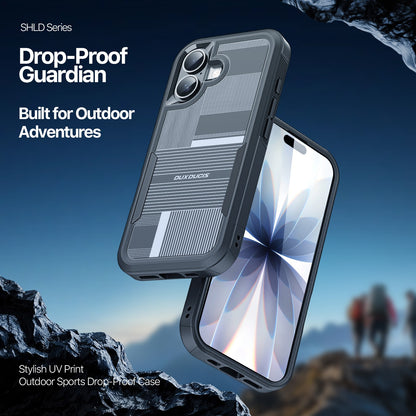 Dėklas Dux Ducis Shld Apple iPhone 17 juodas (Umbra Pattern)