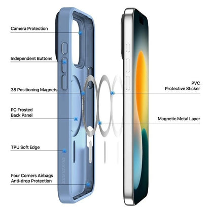 Dėklas Dux Ducis Yind Apple iPhone 17 Pro Max mėlynas