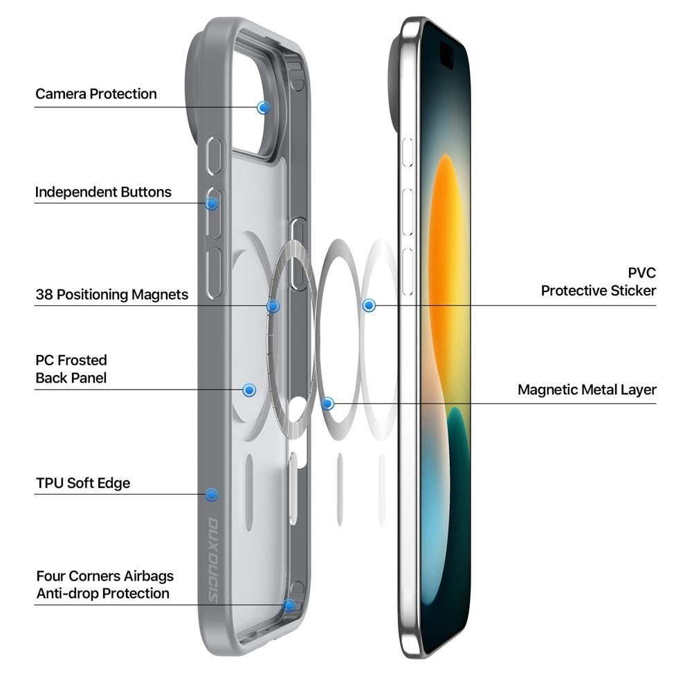 Dėklas Dux Ducis Yind Apple iPhone Air pilkas