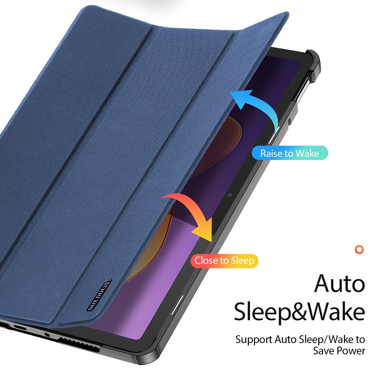 Dėklas Dux Ducis Domo Xiaomi Redmi Pad 2 11.0 tamsiai mėlynas