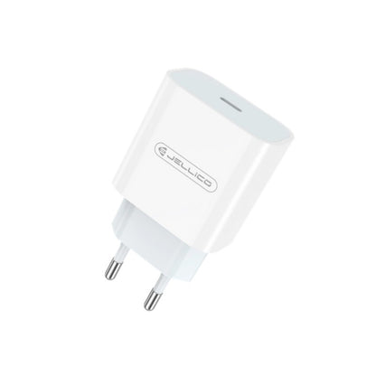 Įkroviklis Jellico AK180 20W USB-C + USB-C to Lightning cable 1.0m baltas