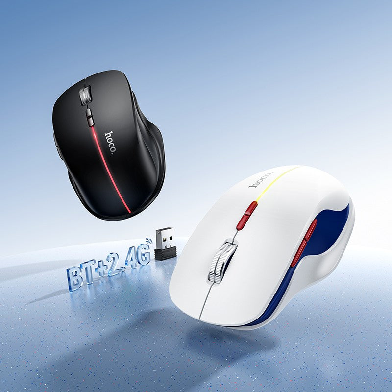 Belaidė pelė Hoco GM40 RGB juoda