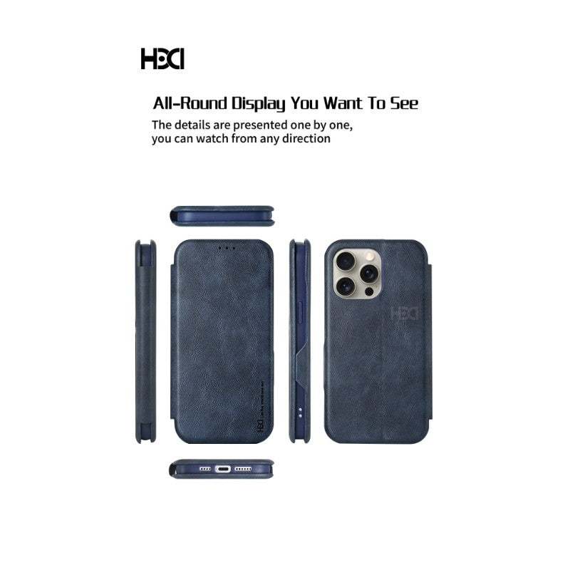 Dėklas HDD Classic Wallet Case Apple iPhone 13/14 mėlynas