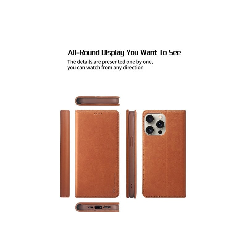 Dėklas HDD Magnetic Wallet Case Apple iPhone 13/14 violetinis