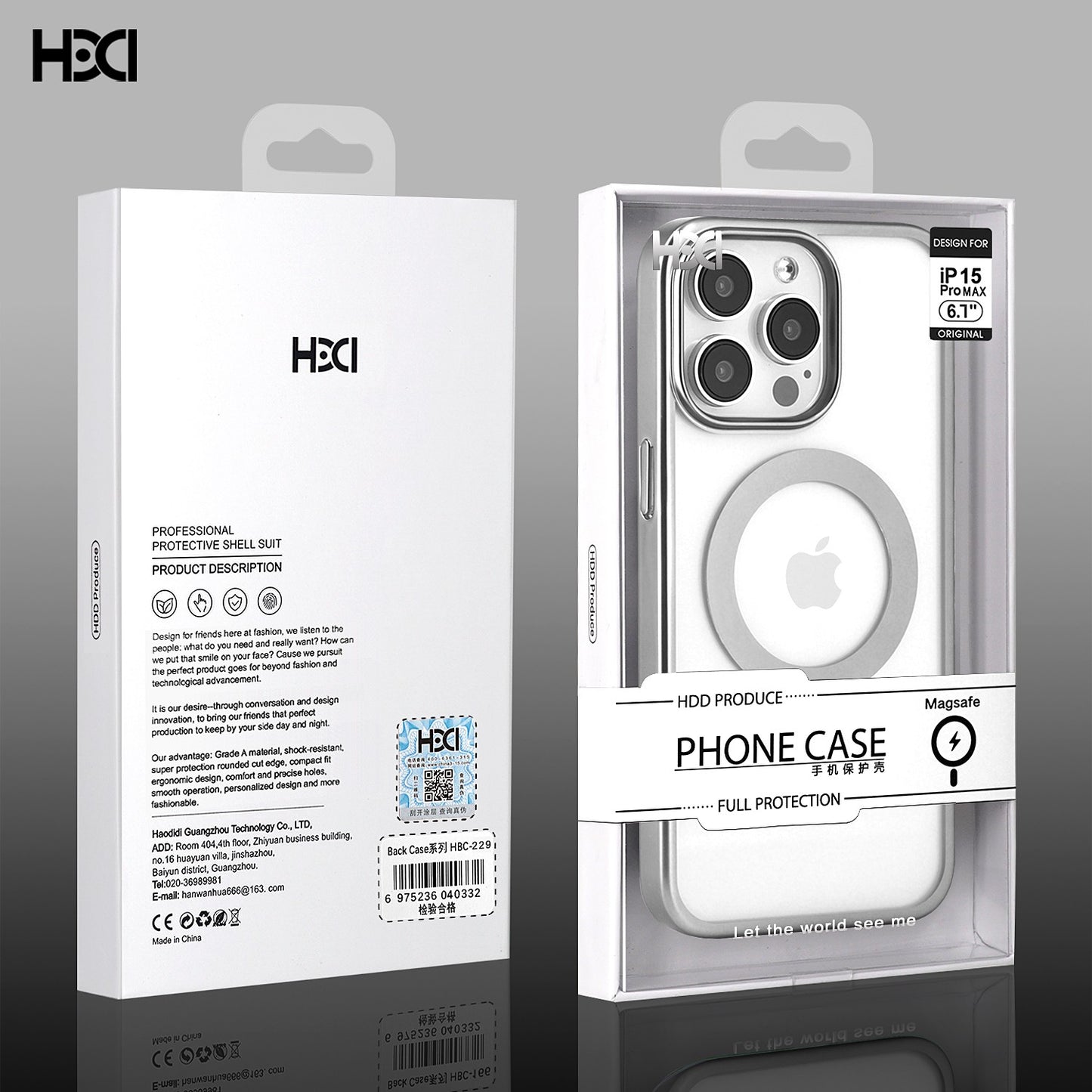 Dėklas HDD Electro MagSafe Case Apple iPhone 17 Pro pilkas