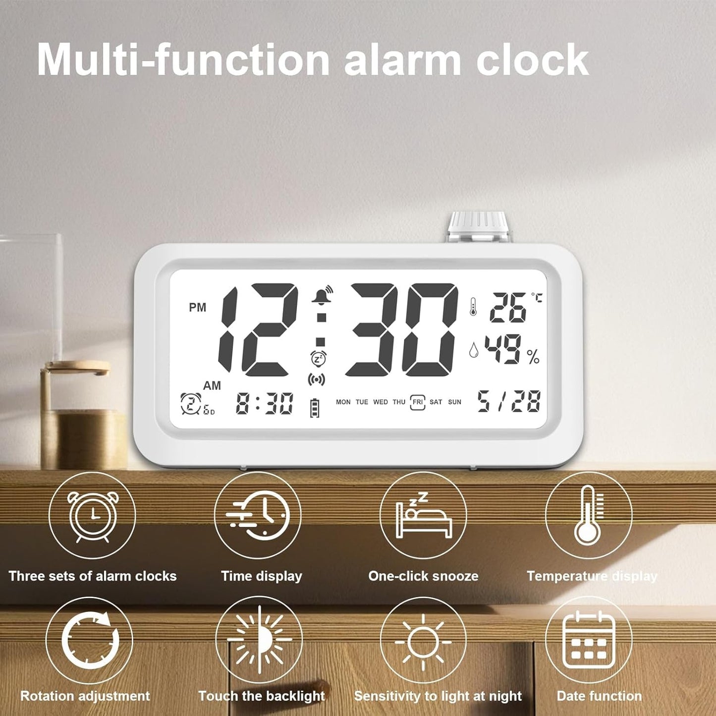 LED laikrodis Reach WakeUp-2