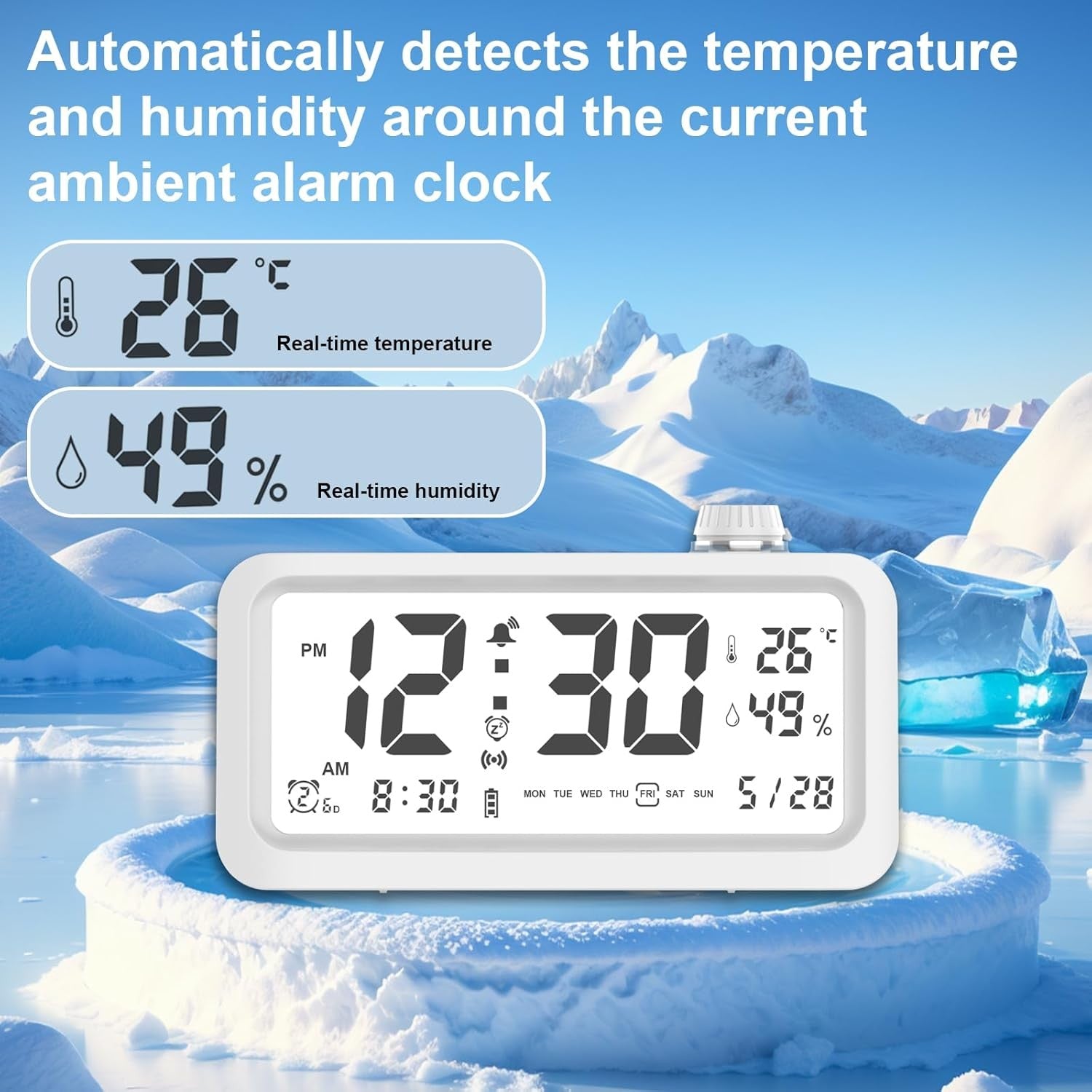 LED laikrodis Reach WakeUp-2