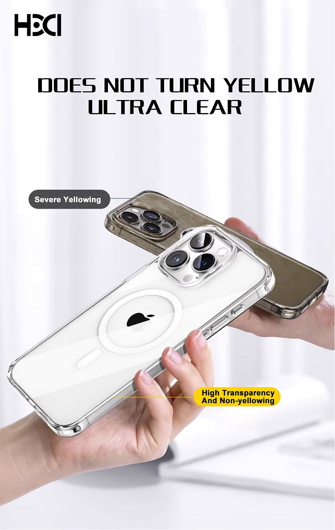 Dėklas HDD Clear MagSafe Case Apple iPhone Air skaidrus