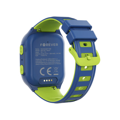 Išmanusis laikrodis vaikams Forever Smartwatch GPS WiFi 4G Kids Boost KW-530 mėlynas
