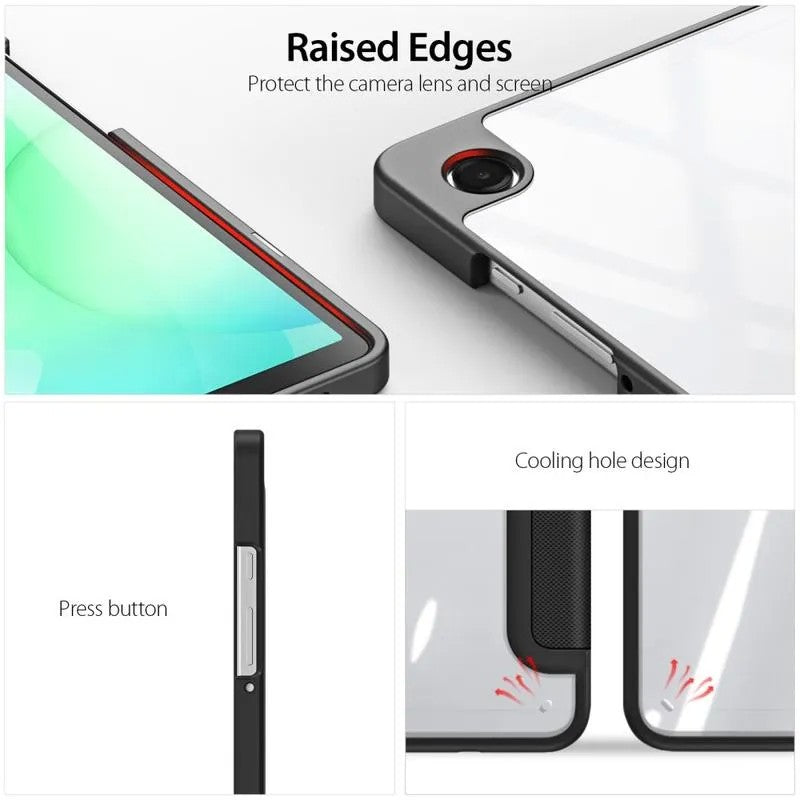 Dėklas Dux Ducis Toby Samsung X110/X115 Tab A9 8.7/X130/X135 Tab A11 8.7 juodas