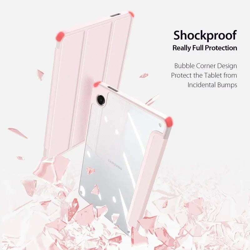 Dėklas Dux Ducis Toby Samsung X110/X115 Tab A9 8.7/X130/X135 Tab A11 8.7 rožinis