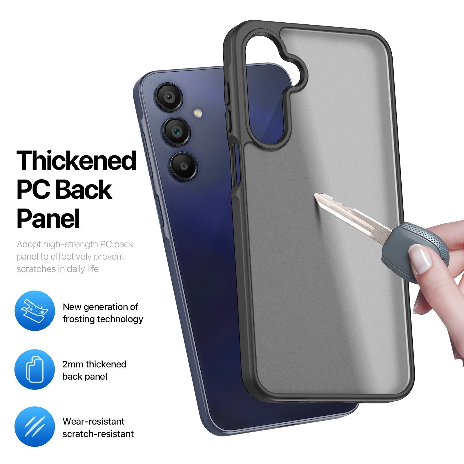 Dėklas Dux Ducis Yind Samsung A175 A17 4G/A176 A17 5G juodas