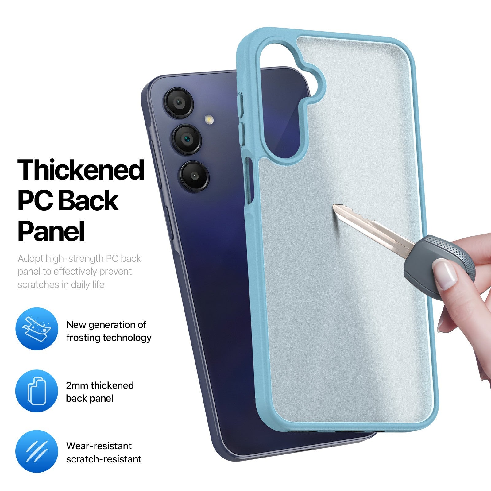 Dėklas Dux Ducis Yind Samsung A175 A17 4G/A176 A17 5G mėlynas