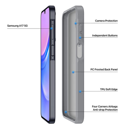 Dėklas Dux Ducis Yind Samsung A175 A17 4G/A176 A17 5G pilkas