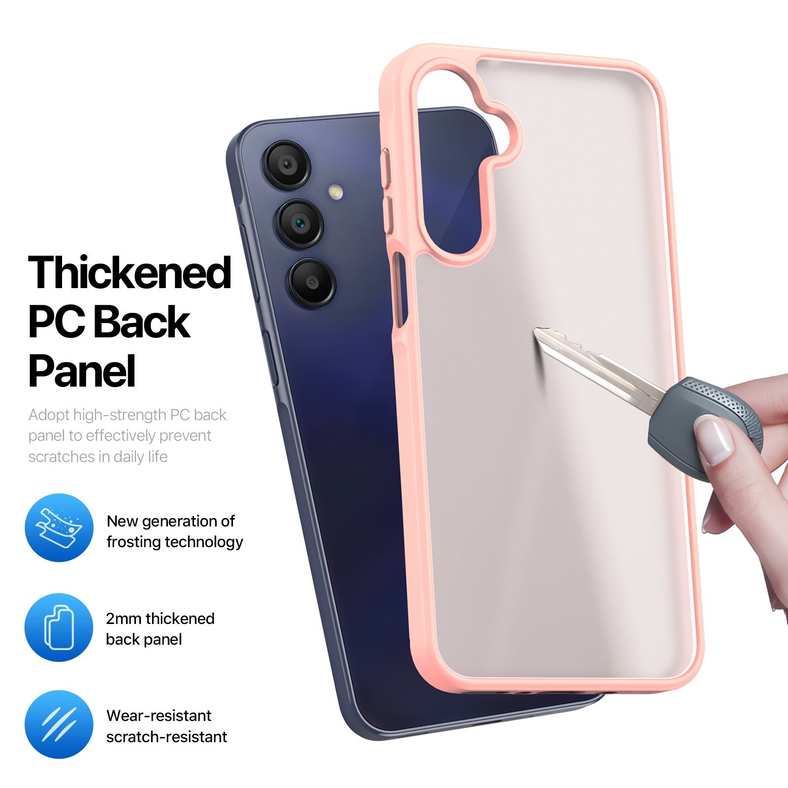 Dėklas Dux Ducis Yind Samsung A175 A17 4G/A176 A17 5G rožinis