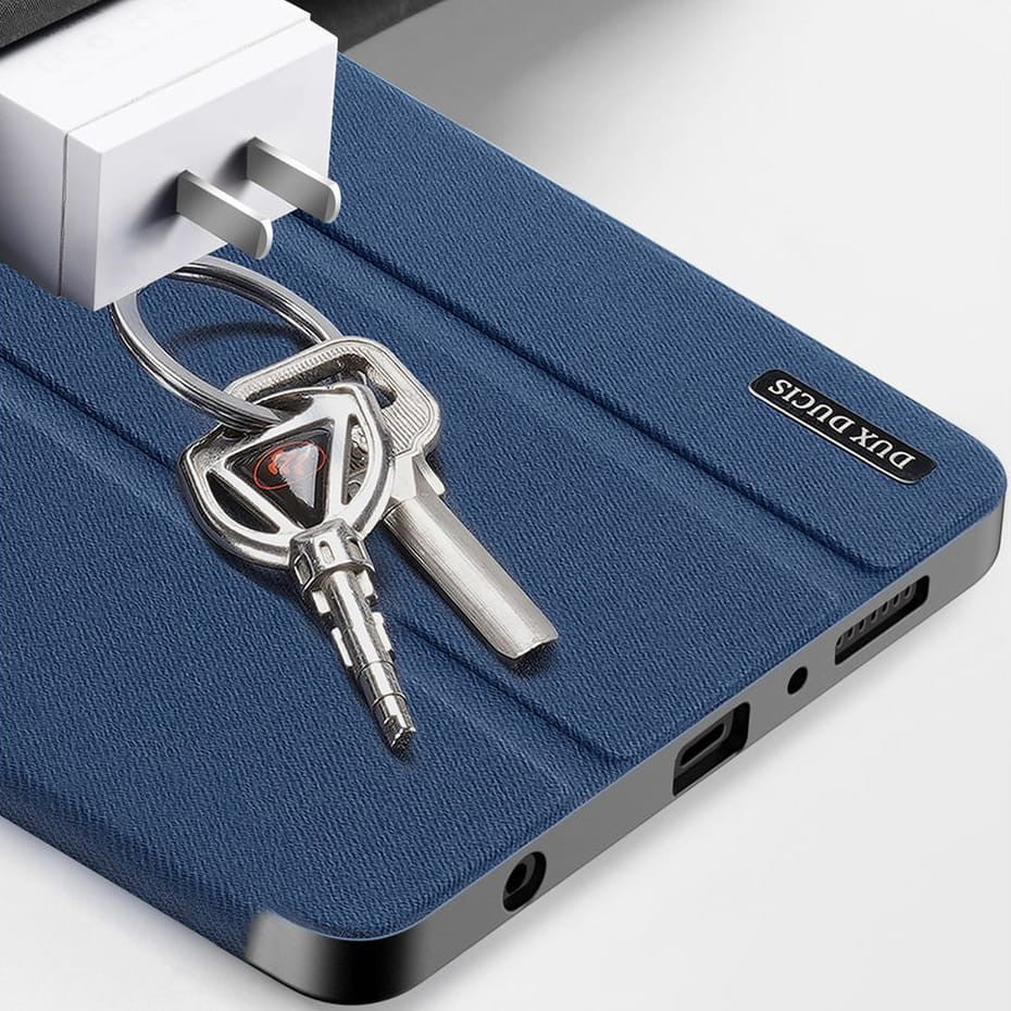 Dėklas Dux Ducis Domo Samsung X110/X115 Tab A9 8.7/X130/X135 Tab A11 8.7 tamsiai mėlynas