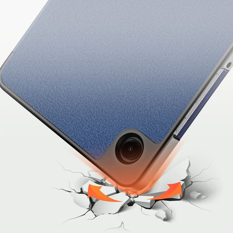 Dėklas Dux Ducis Domo Samsung X110/X115 Tab A9 8.7/X130/X135 Tab A11 8.7 tamsiai mėlynas