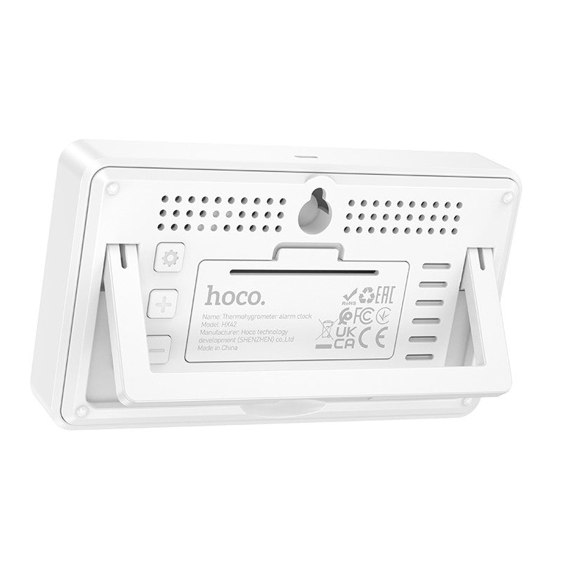 Elektroninis laikrodis su higrotermometru Hoco HX42 baltas