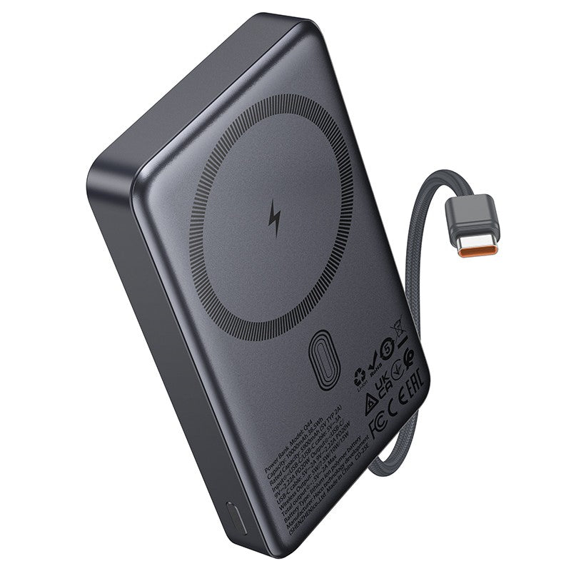 Išorinė baterija Power Bank Hoco Q44 20W Magnetic 10000mAh juoda