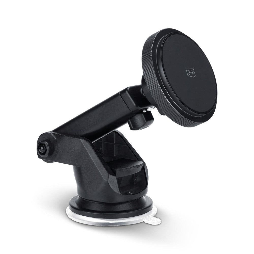 Automobilinis laikiklis-įkroviklis 3mk Car MagCharger 15W (windshield/dashboard) juodas