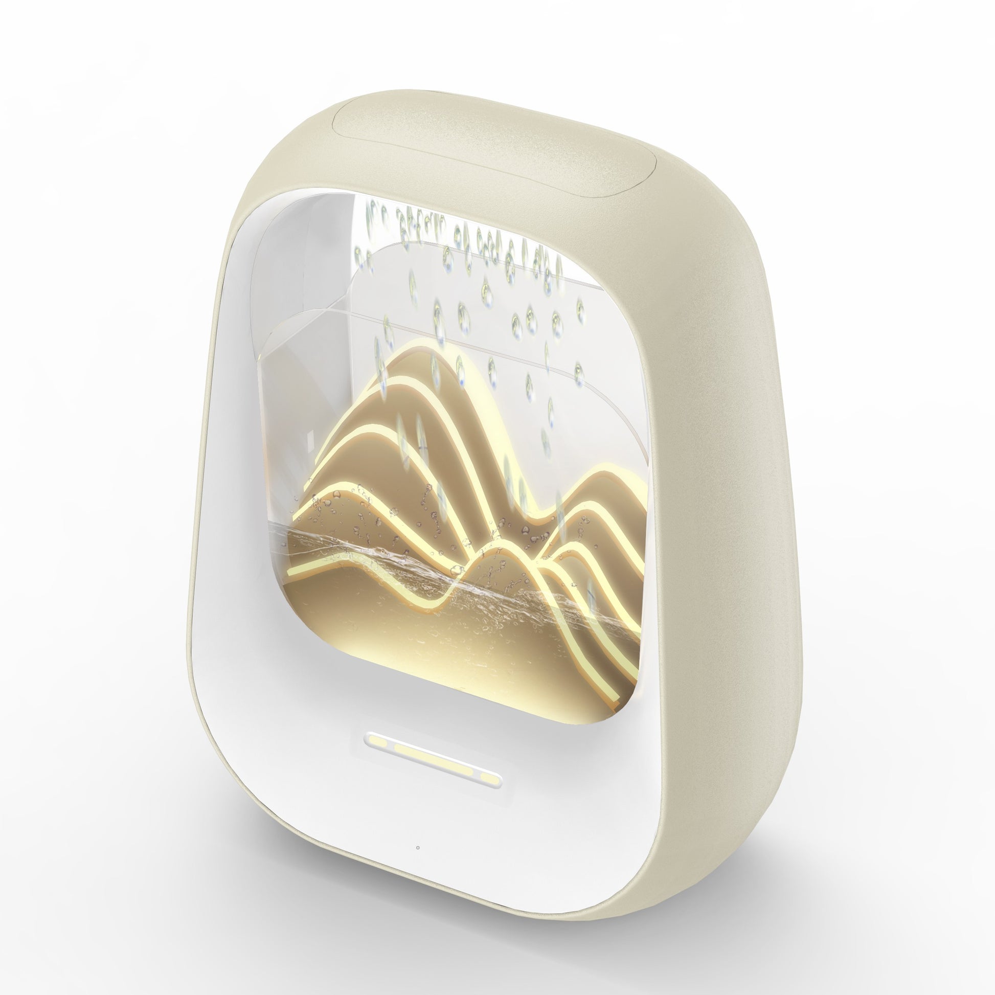 Belaidis miego ir poilsio garsiakalbis Reach Relaxing Rain kreminis