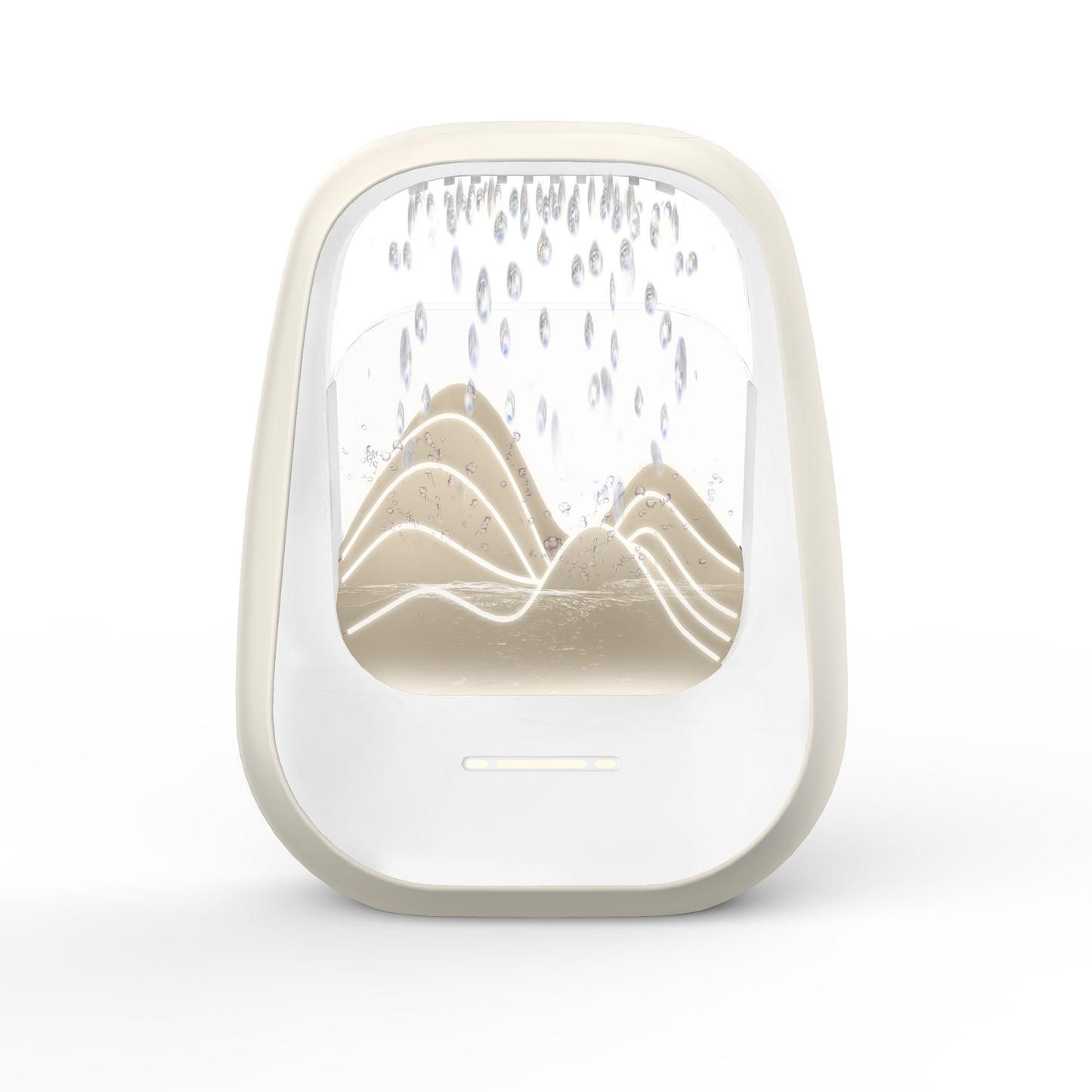 Belaidis miego ir poilsio garsiakalbis Reach Relaxing Rain kreminis