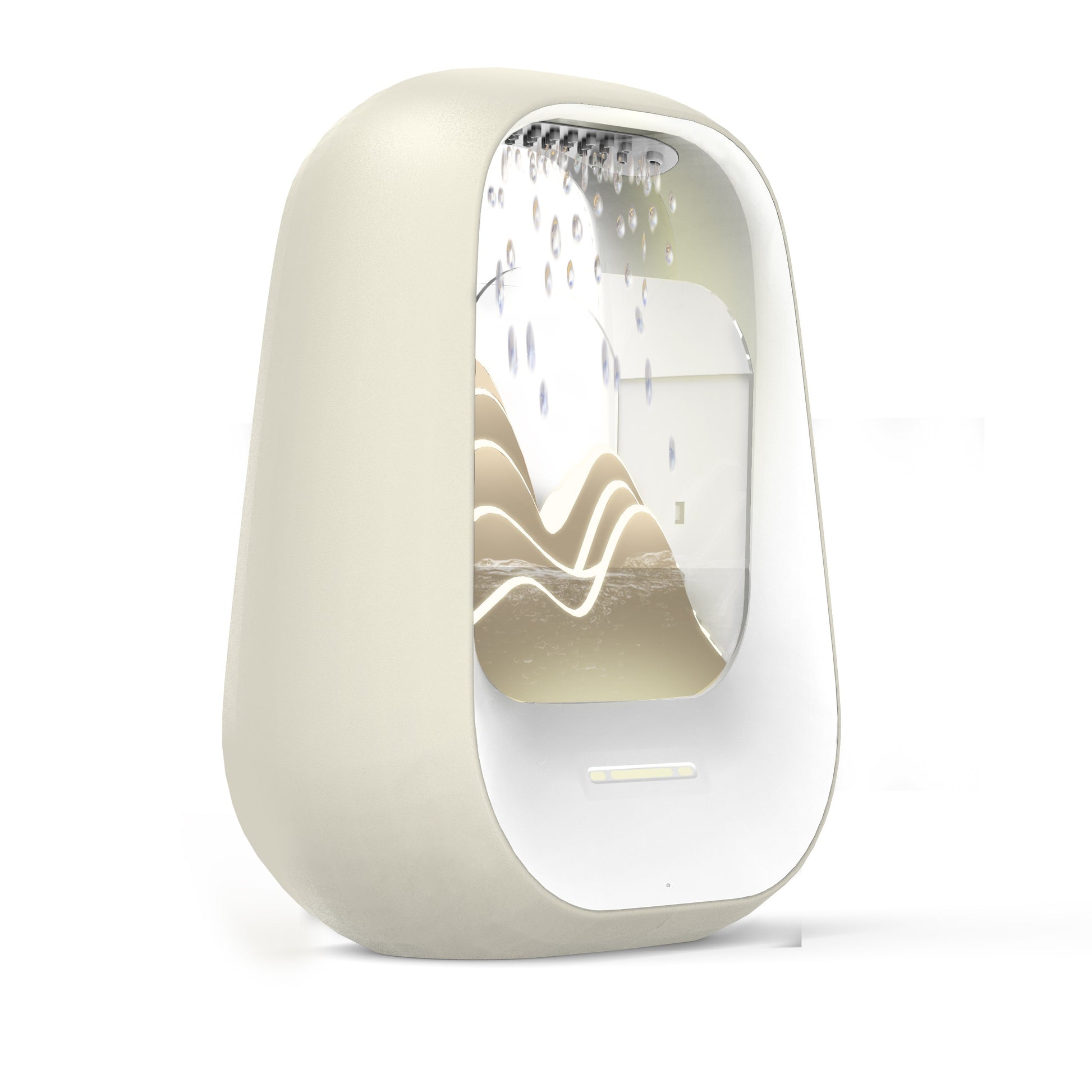 Belaidis miego ir poilsio garsiakalbis Reach Relaxing Rain kreminis