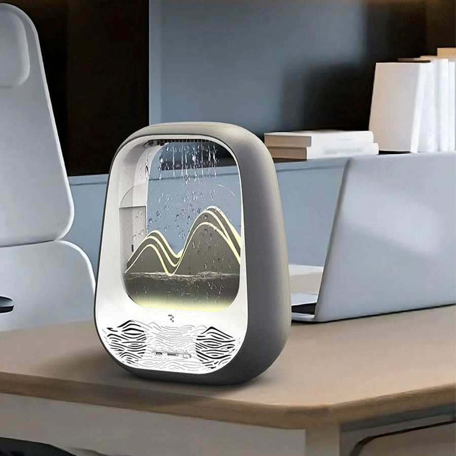 Belaidis miego ir poilsio garsiakalbis Reach Relaxing Rain pilkas