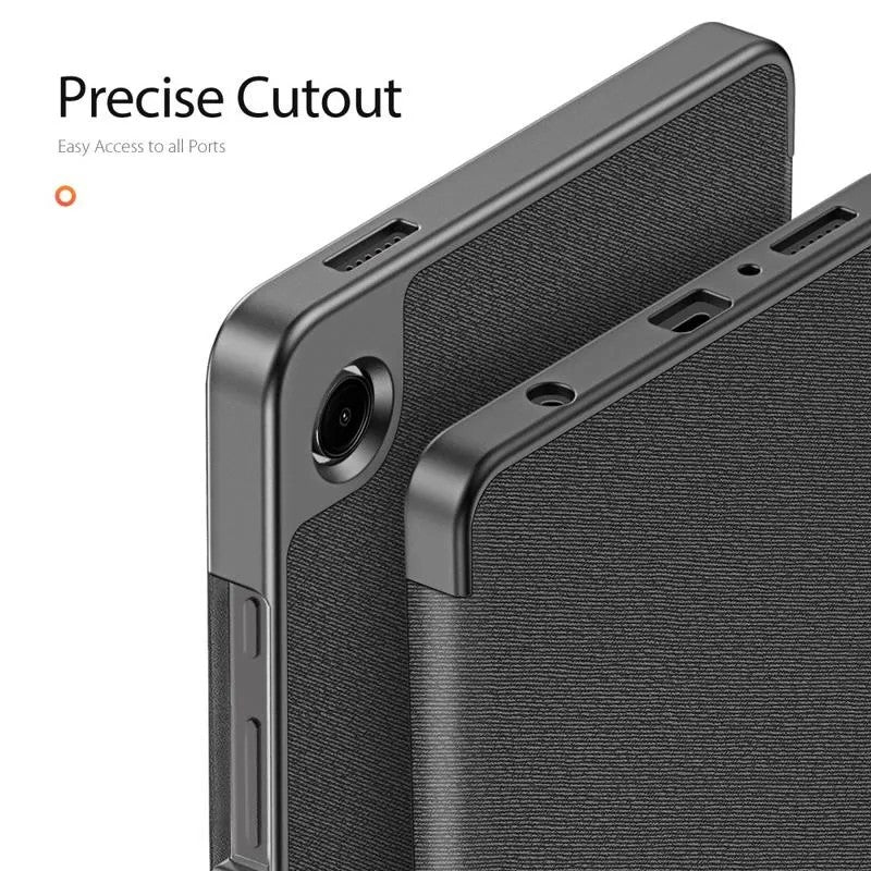 Dėklas Dux Ducis Domo Samsung X110/X115 Tab A9 8.7/X130/X135 Tab A11 8.7 juodas