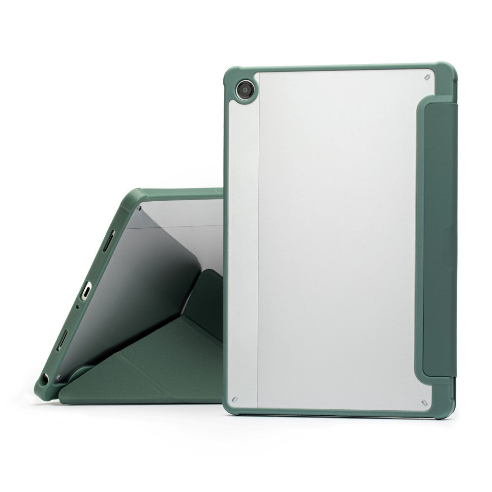 Dėklas Reach Origami Apple iPad 10.9 2022/iPad 11 2025 tamsiai žalias