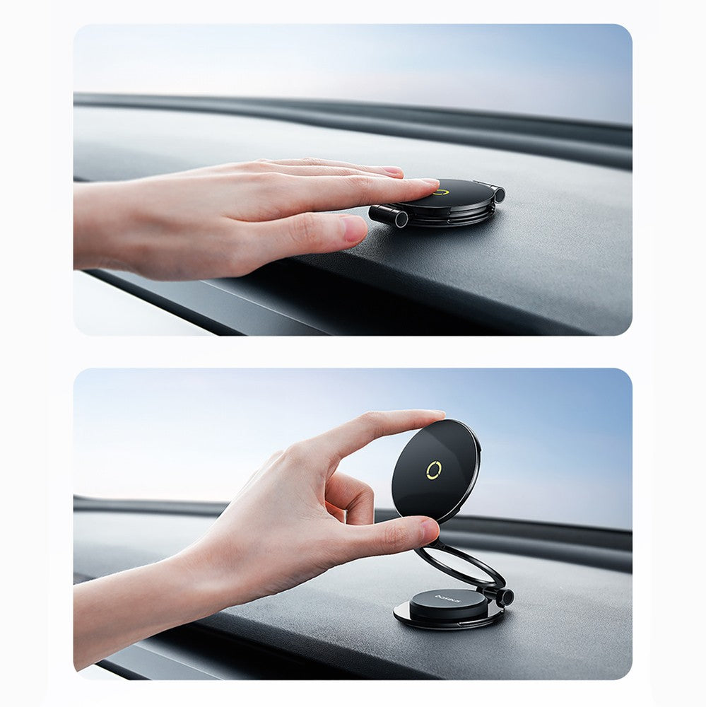 Telefono laikiklis Baseus MagPro Series II Magnetic Car Mount Stick-on Version juodas C40172900121-00