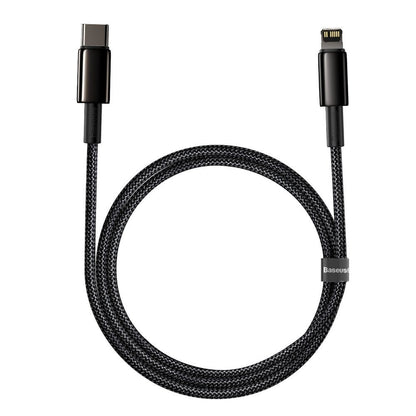 USB kabelis Baseus Tungsten PD20W USB-C to Lightning 1.0m juodas CATLWJ-01