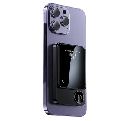 Išorinė baterija Power Bank Reach RR-H211 22.5W MagSafe 10000mAh juoda