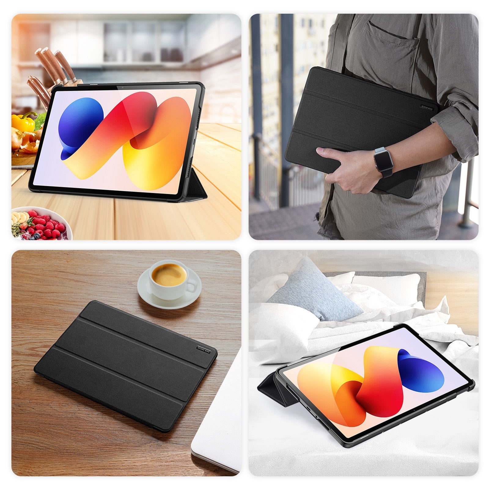 Dėklas Dux Ducis Domo Xiaomi Redmi Pad Pro 12.1/Redmi Pad 2 Pro 12.1 juodas