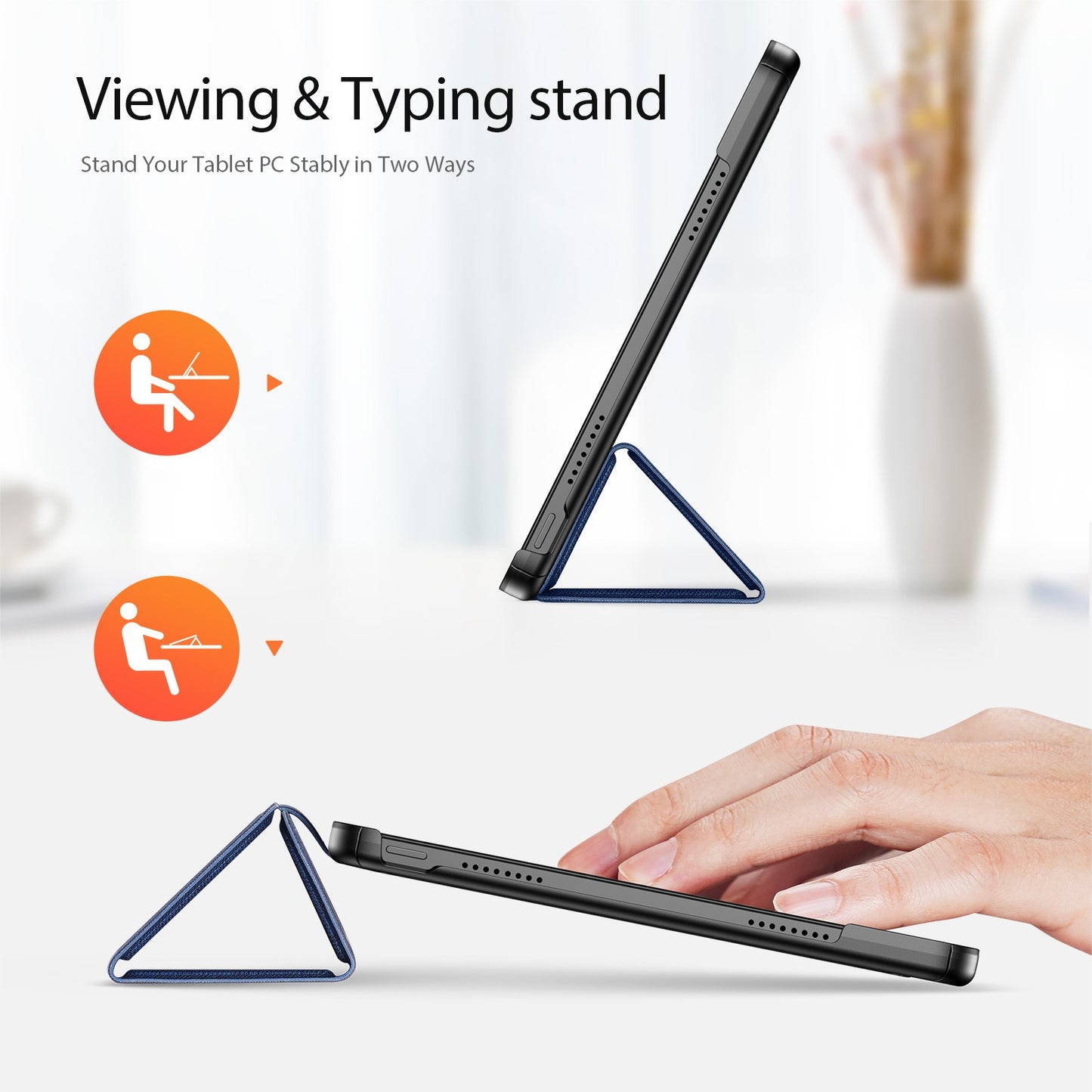 Dėklas Dux Ducis Domo Xiaomi Redmi Pad Pro 12.1/Redmi Pad 2 Pro 12.1 tamsiai mėlynas