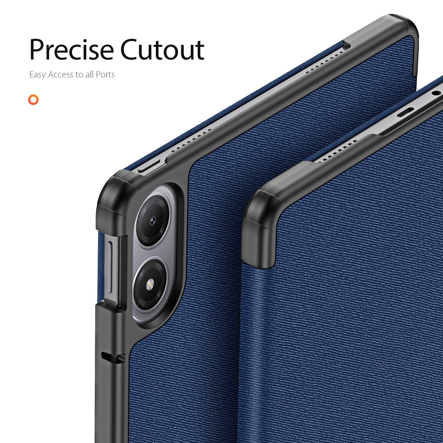 Dėklas Dux Ducis Domo Xiaomi Redmi Pad Pro 12.1/Redmi Pad 2 Pro 12.1 tamsiai mėlynas