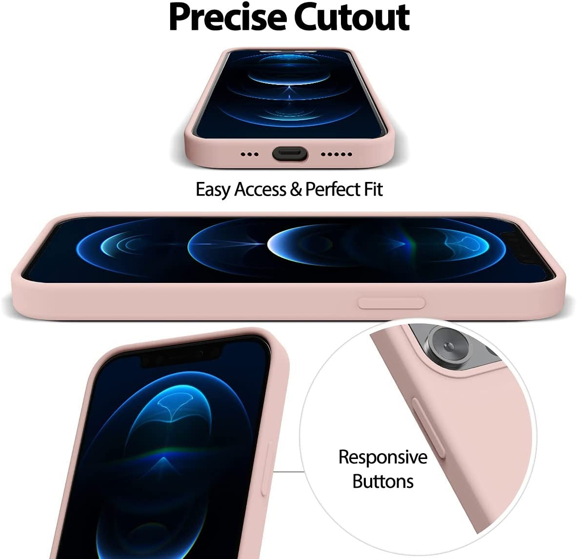 Dėklas Mercury Pure Magsafe Silicon Case Samsung S942 S26 rožinio smėlio
