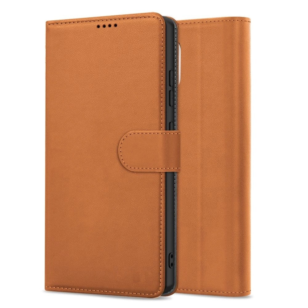 Dėklas Fancy Wallet Samsung A376 A37 5G rudas