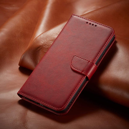 Dėklas Wallet Case Samsung A576 A57 5G raudonas