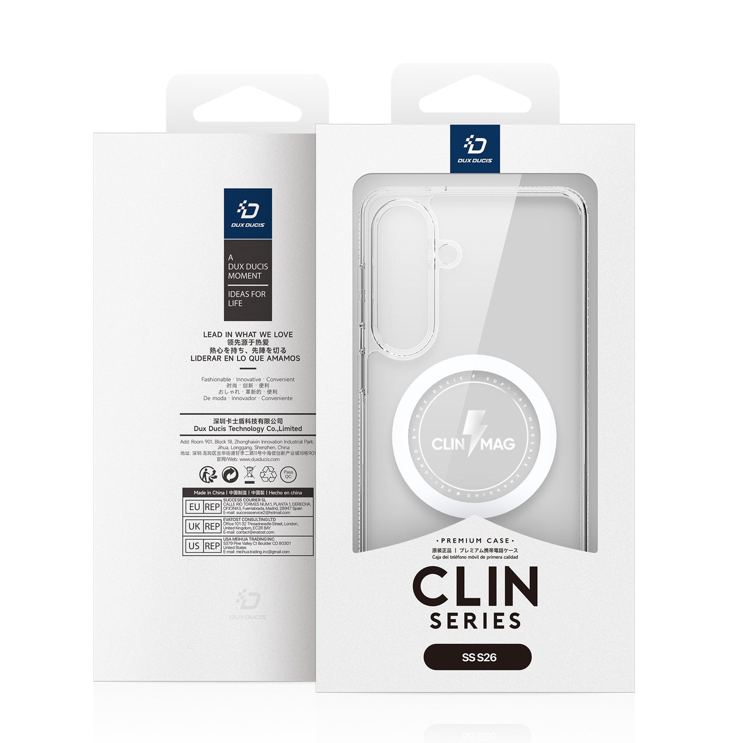 Dėklas Dux Ducis Clin Magsafe Samsung S942 S26 skaidrus